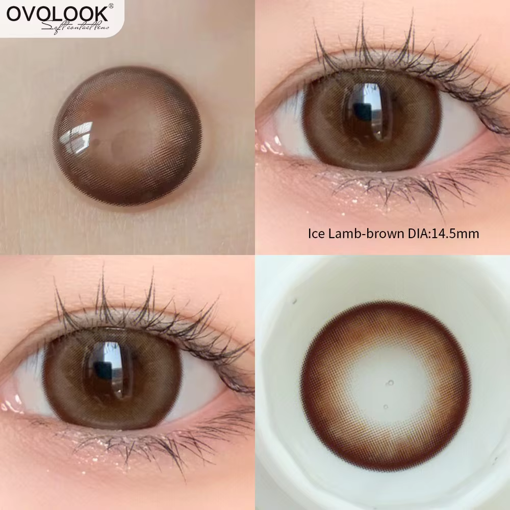 1 paire de lentilles de Contact Super naturelles pour les yeux