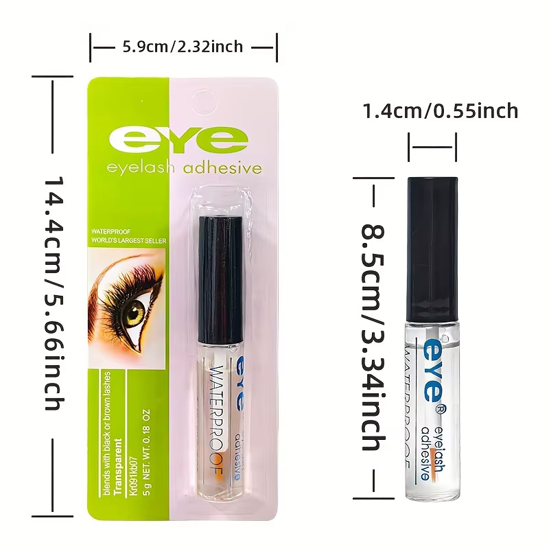 Adhésif pour cils imperméable et longue durée