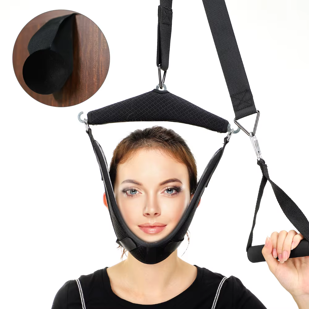 Dispositif de Traction Cervicale pour le Cou Souple, Ceinture d'étirement, Orthèse Médicale, Cadre Réglable