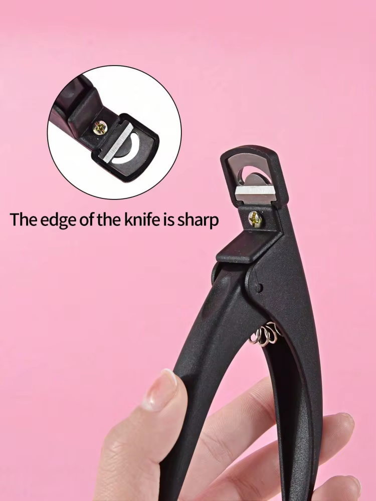 Coupe-ongles professionnels pour faux ongles, pinces à ongles pointues, coupe-ongles en U, coupe-bordures pour faux ongles en acrylique, en acier inoxydable
