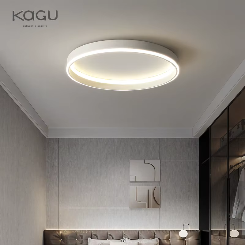 Plafonniers LED ronds simples pour chambre à coucher, lampes de décoration modernes pour la maison, éclairage nordique pour salon, lampe minimaliste pour chambre et bureau
