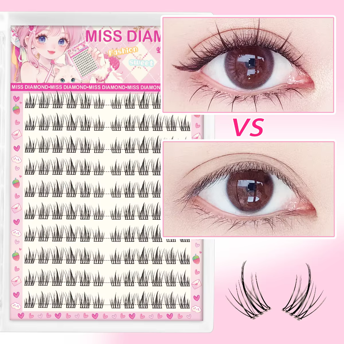 Faux cils sans colle – Application facile en 3 étapes