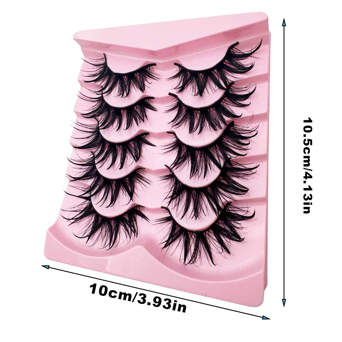 5 paires de faux cils à la mode