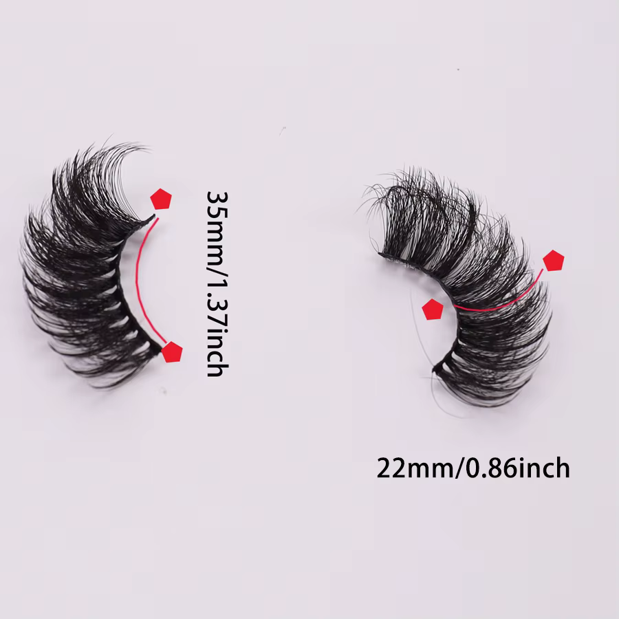 10 paires de faux cils volumineux