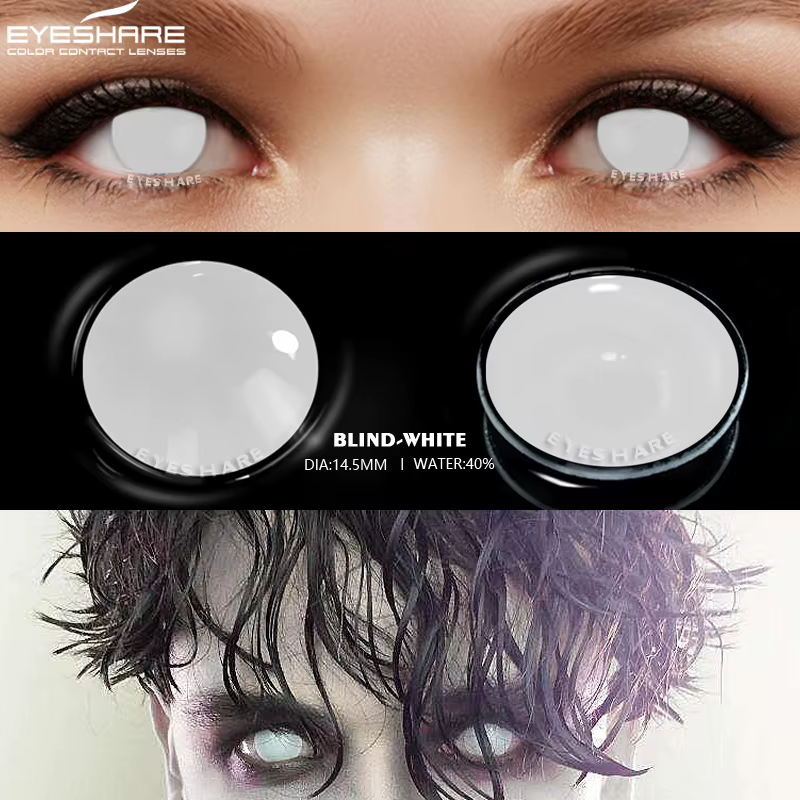 EYESHARE 2 pièces/paire Halloween lentilles de Contact colorées Anime Cosplay yeux