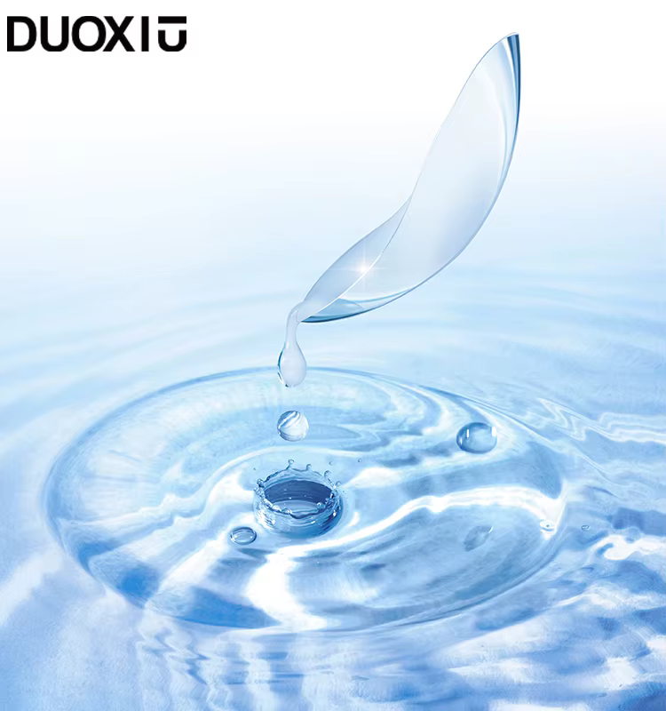 DUOXIU 1 paire de lentilles de contact transparentes pour les yeux myopie Prescription