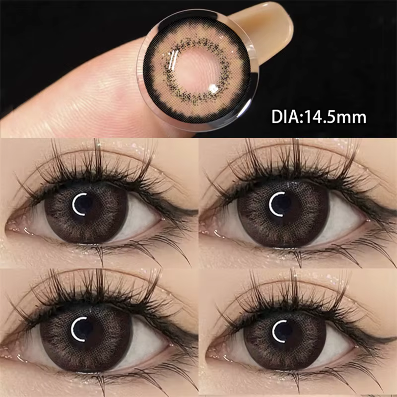 1 paire de lentilles de Contact naturelles pour les yeux