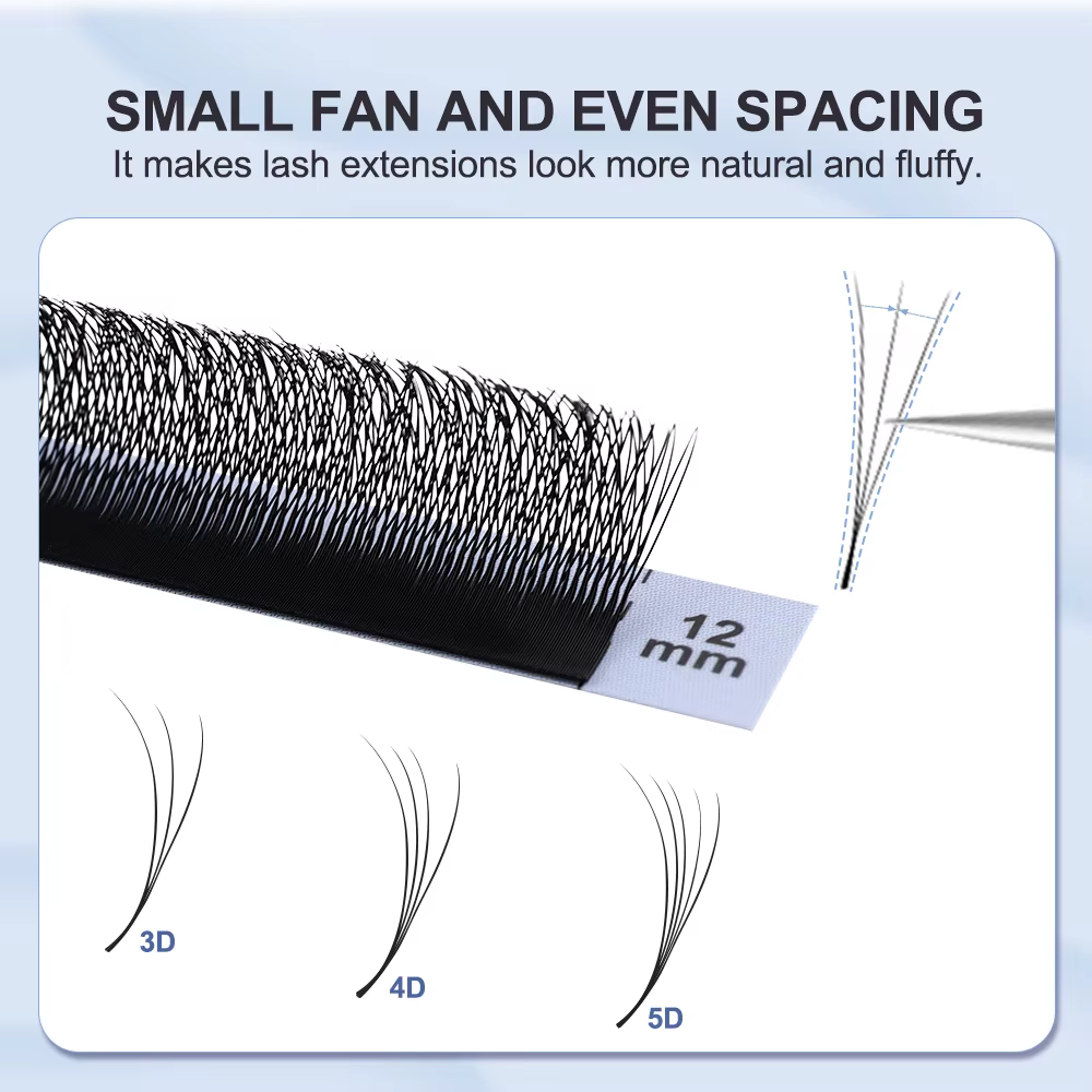 Extensions de cils NATUAHANA en forme de V étroit 3D 4D 5D