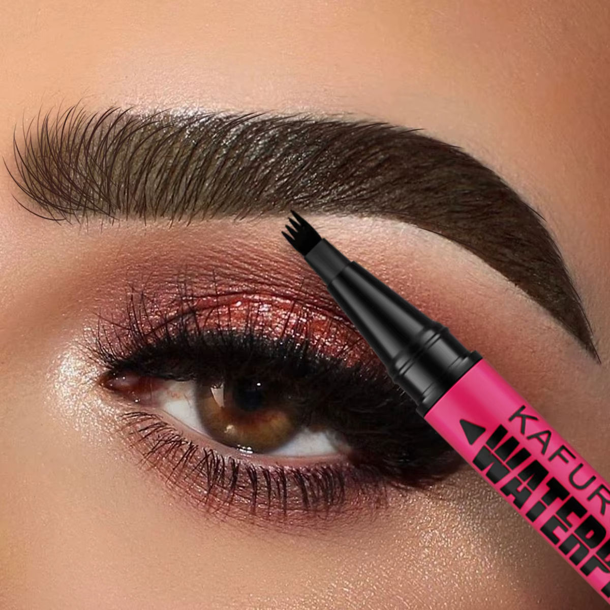 Stylo à sourcils étanche 3 couleurs