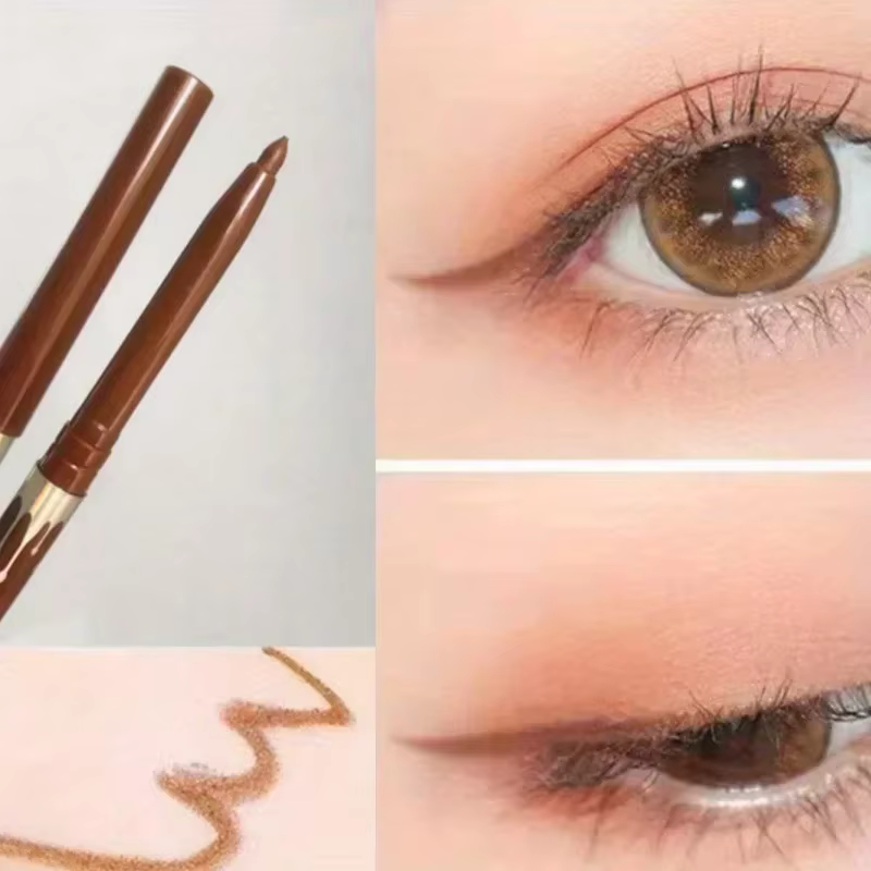 Eyeliner Gel crayon noir marron Ultra-fin mat naturel lisse séchage rapide sans taches imperméable facile à porter
