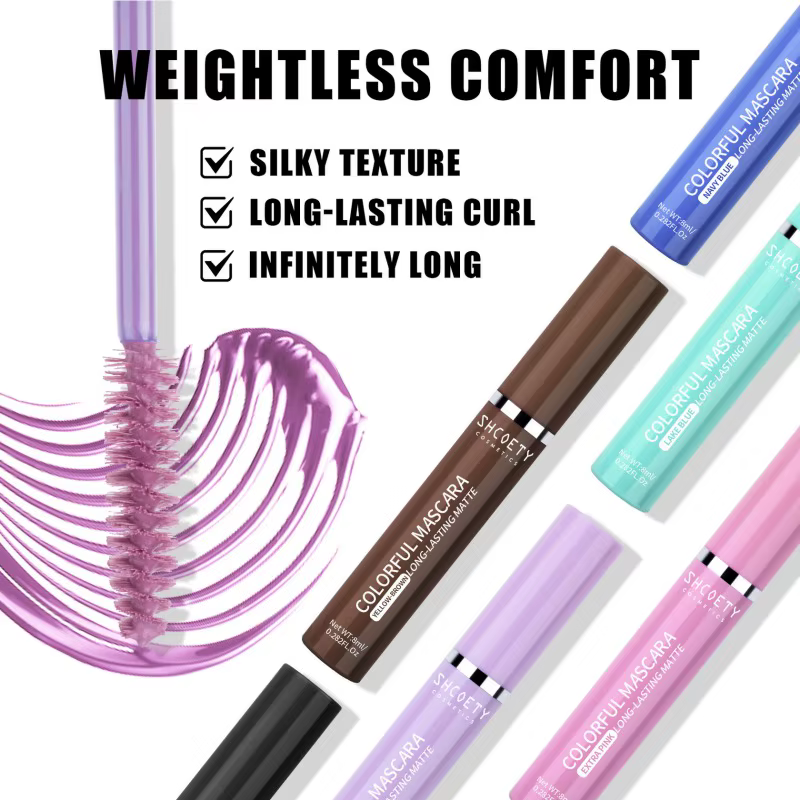 Mascara coloré, imperméable et sans taches