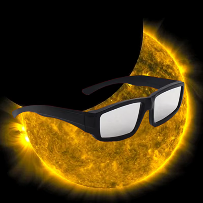 Lunettes d'observation d'éclipse solaire professionnelles, lunettes de protection pour les yeux, observation directe du soleil, lunettes pour éclipse totale