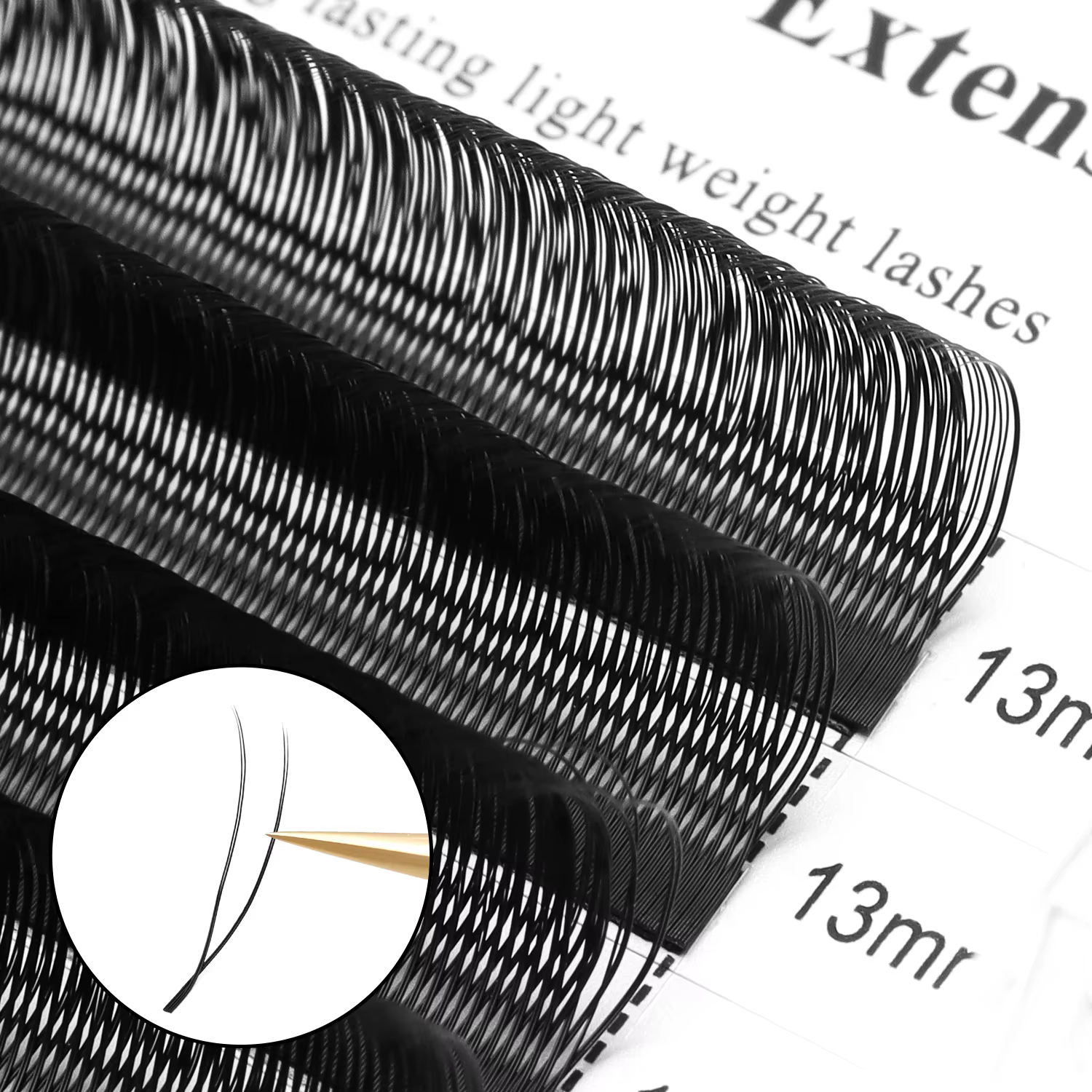 XIUSUZAKI en forme de U YY 3D 4D 5D W Extensions de cils nouveau Style U/W Extension