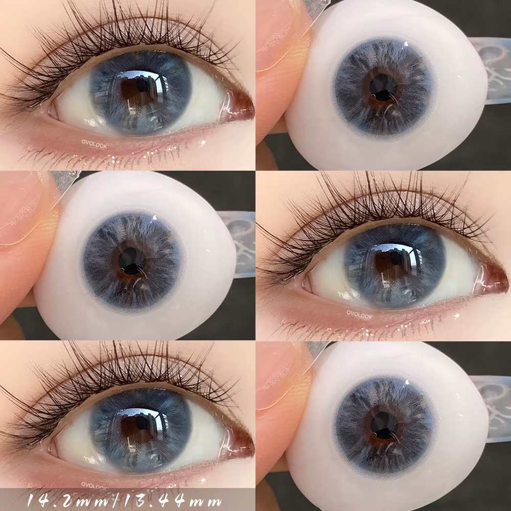 2pcs lentilles de Contact arc-en-ciel colorées pour les yeux Belleza couleur élèves