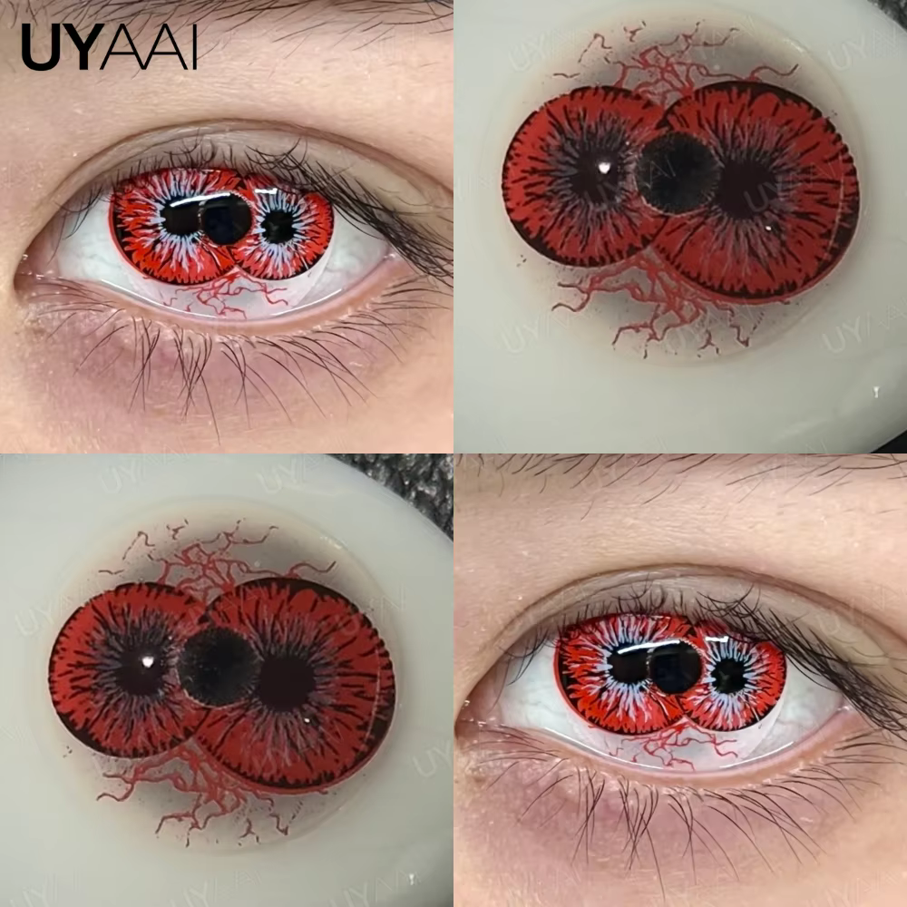 UYAAI Cosplay lentilles de contact colorées cosmétiques élèves colorés