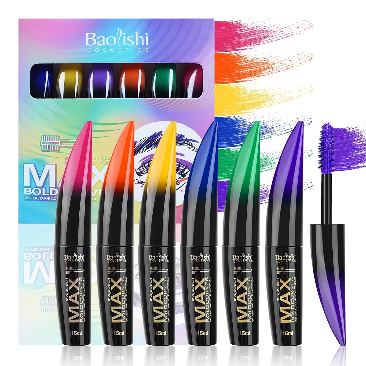 Mascara coloré imperméable