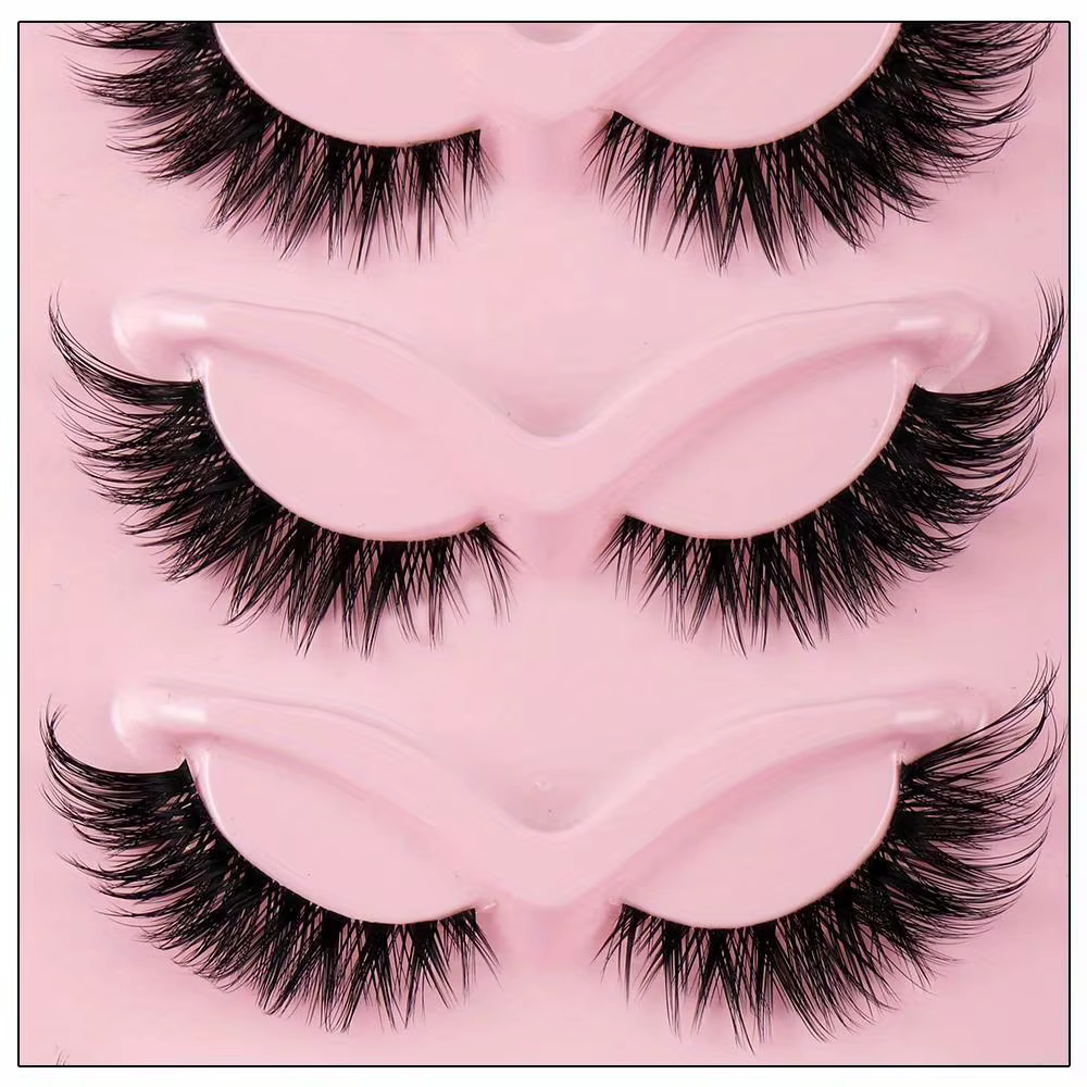 5 paires de faux cils œil de chat dramatiques – Naturels