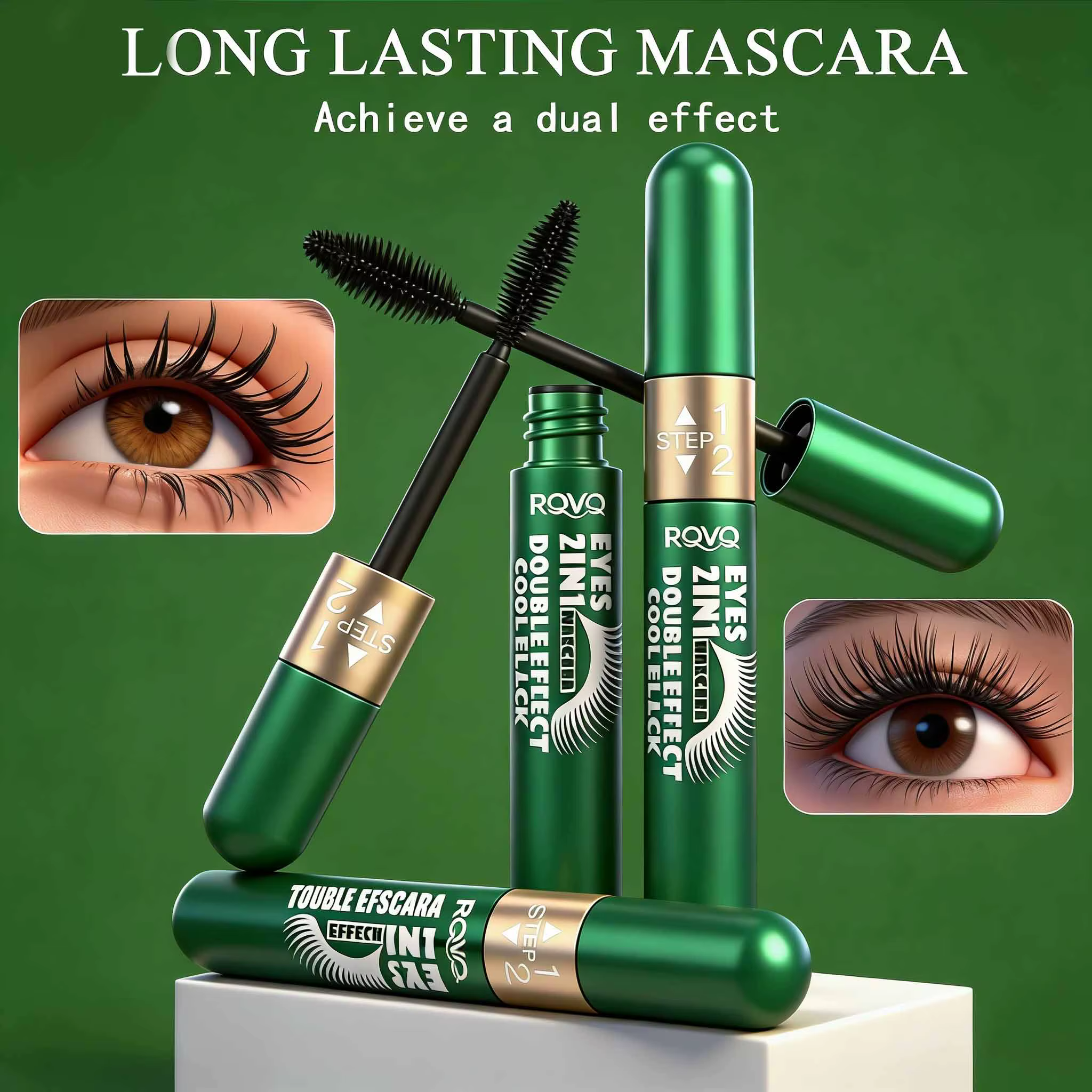 Mascara imperméable 2 en 1