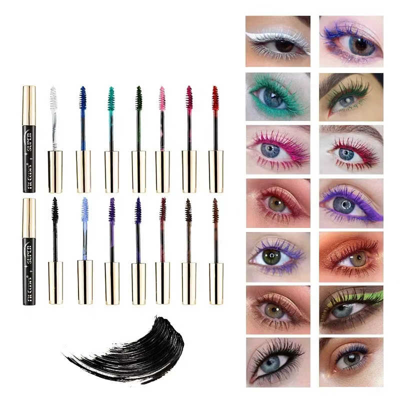 Mascara de couleur 14 boucles épaisses