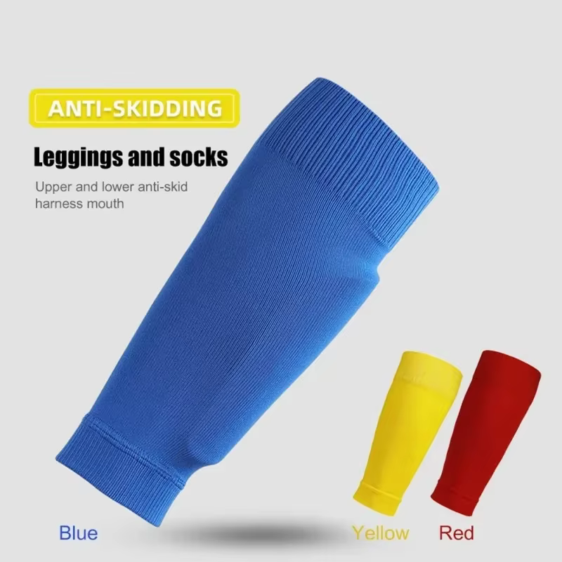 1 paire de chaussettes de Football, accessoires de Football, attelle de jambe, manches, chaussettes de Sport respirantes, protège-tibia pour enfants et adultes, Protection des mollets