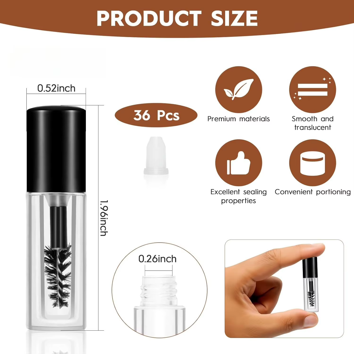 30 Tubes de Mascara Vides avec Applicateur 1