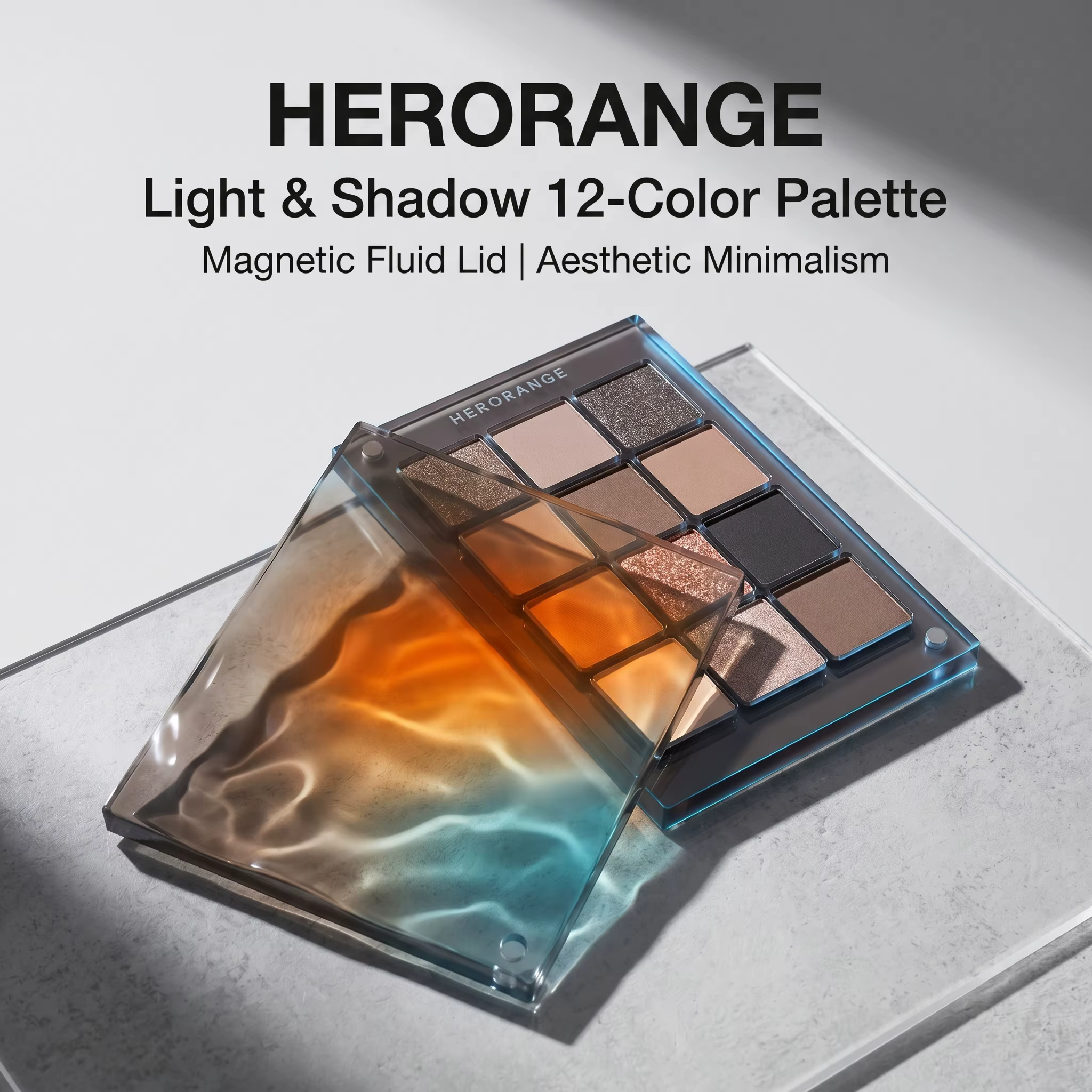 Palette de fards à paupières Herorange 12 couleurs