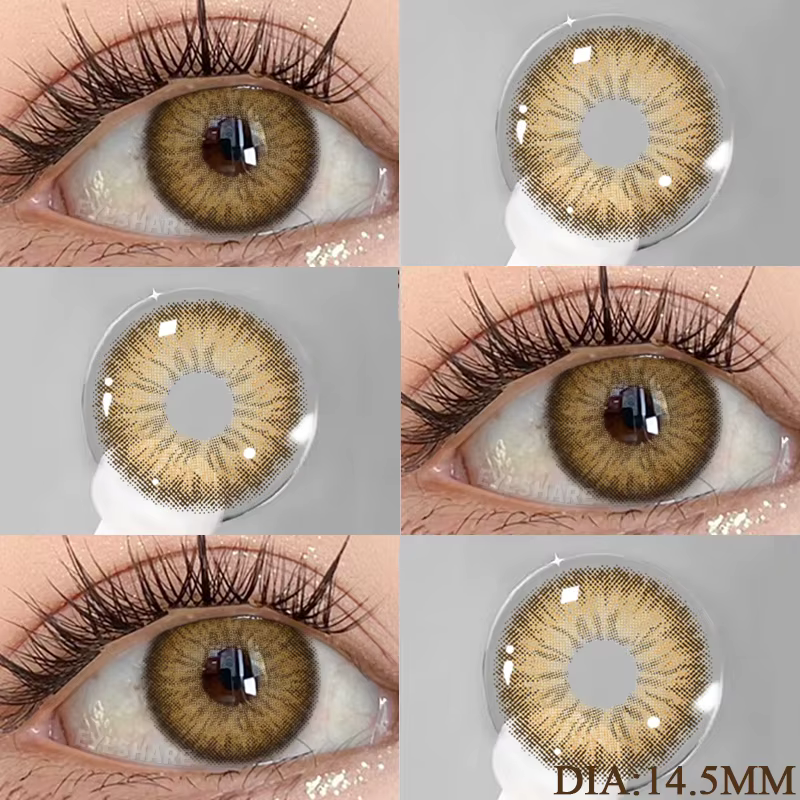 AMARA 1 paire de lentilles de Contact colorées marron