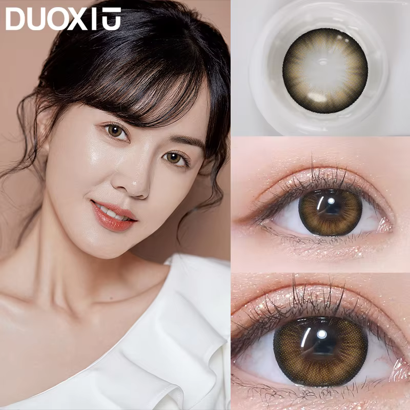 DUOXIU 1 paire de lentilles de Contact de couleur mode coréenne grands yeux