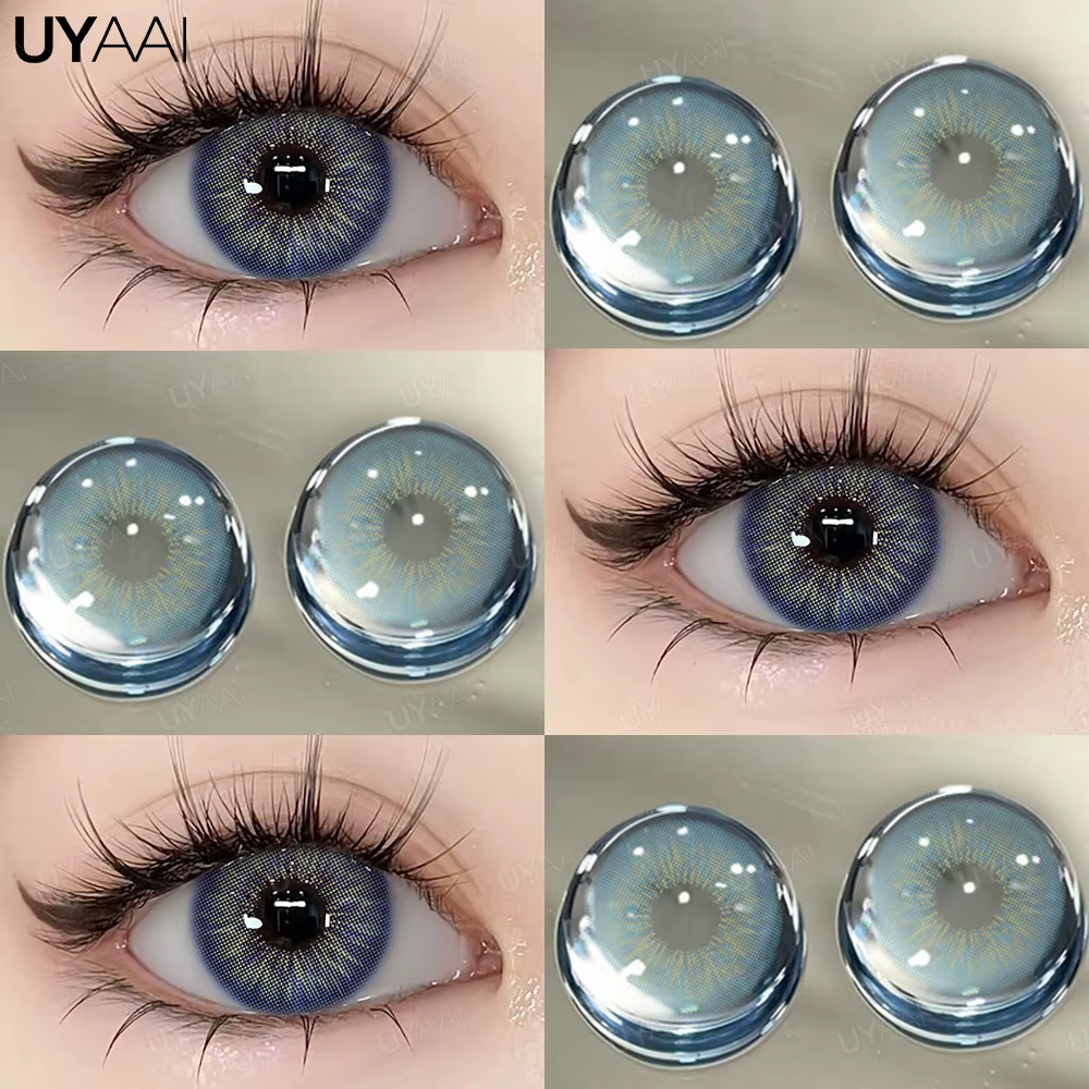 UYAAI 1 paire de lentilles naturelles couleur marron