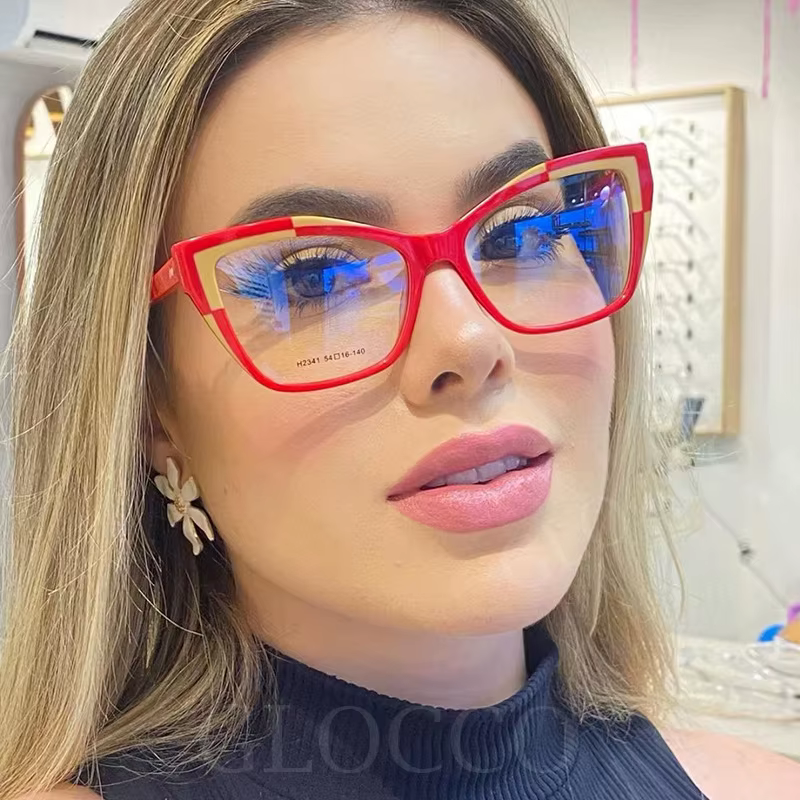 Lunettes de lecture œil de chat pour femmes, nouvelle marque de mode, tendance, léopard rose, Anti lumière bleue, pour ordinateur, Focus Plus 0 ~ + 6.0