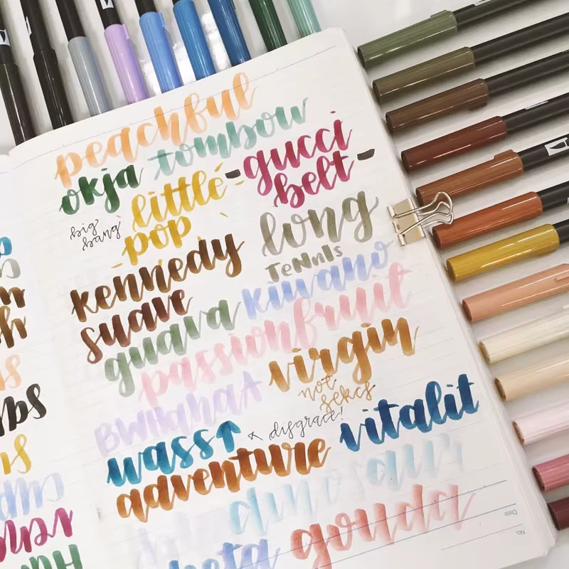 TOMBOW AB-T japon 96 couleurs double têtes art pinceau stylo marqueur métier eau marqueur stylo peinture fournitures