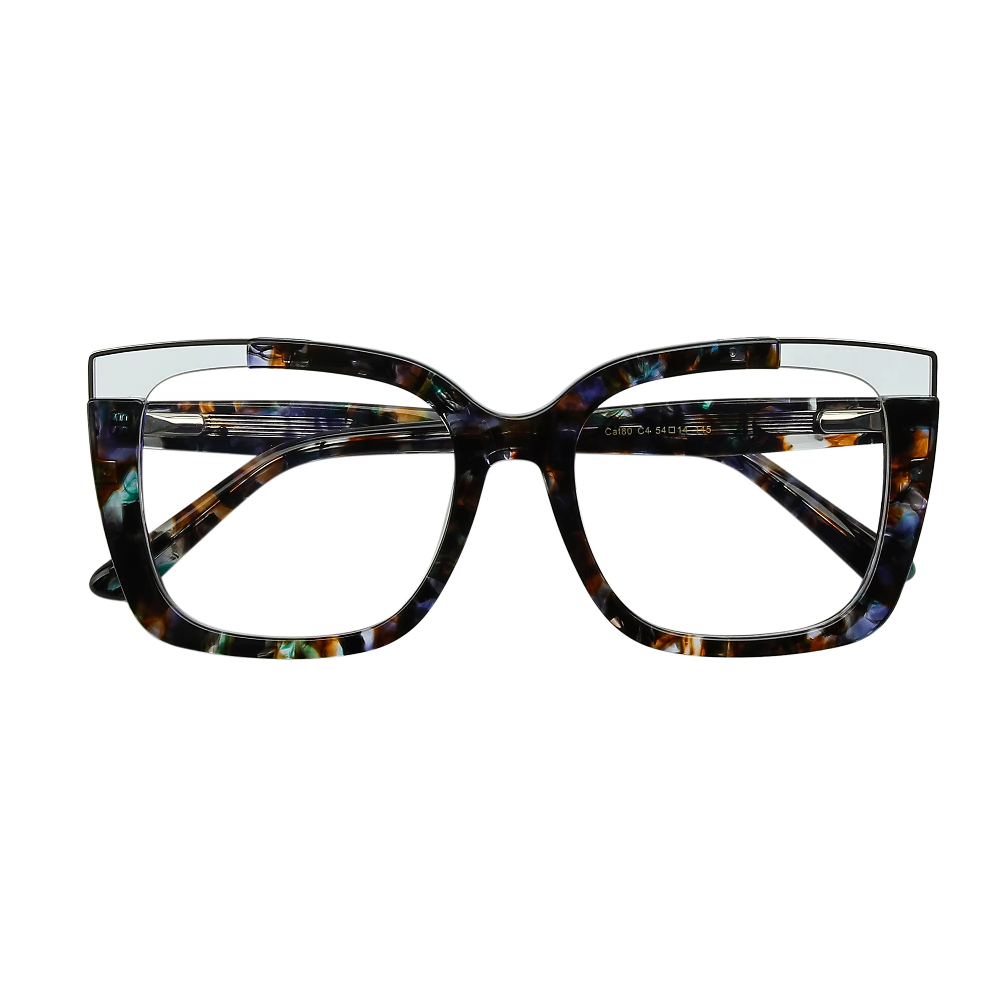 Lunettes œil de chat surdimensionnées rétro pour femmes de luxe