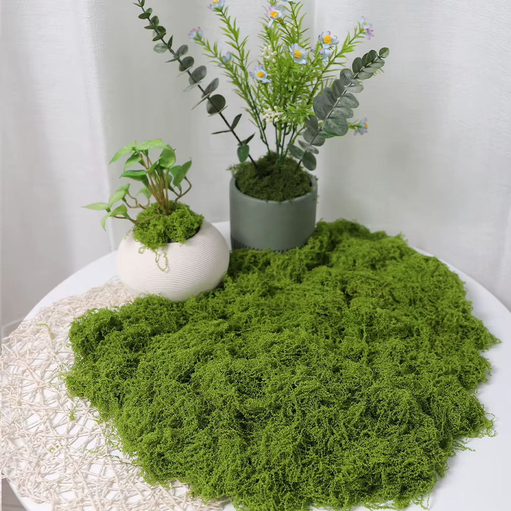 Faux mousse verte, artisanat de bricolage, herbe artificielle, fausse mousse conservée, plante verte, décoration de jardin, salle de maison, paysage, fausse herbe