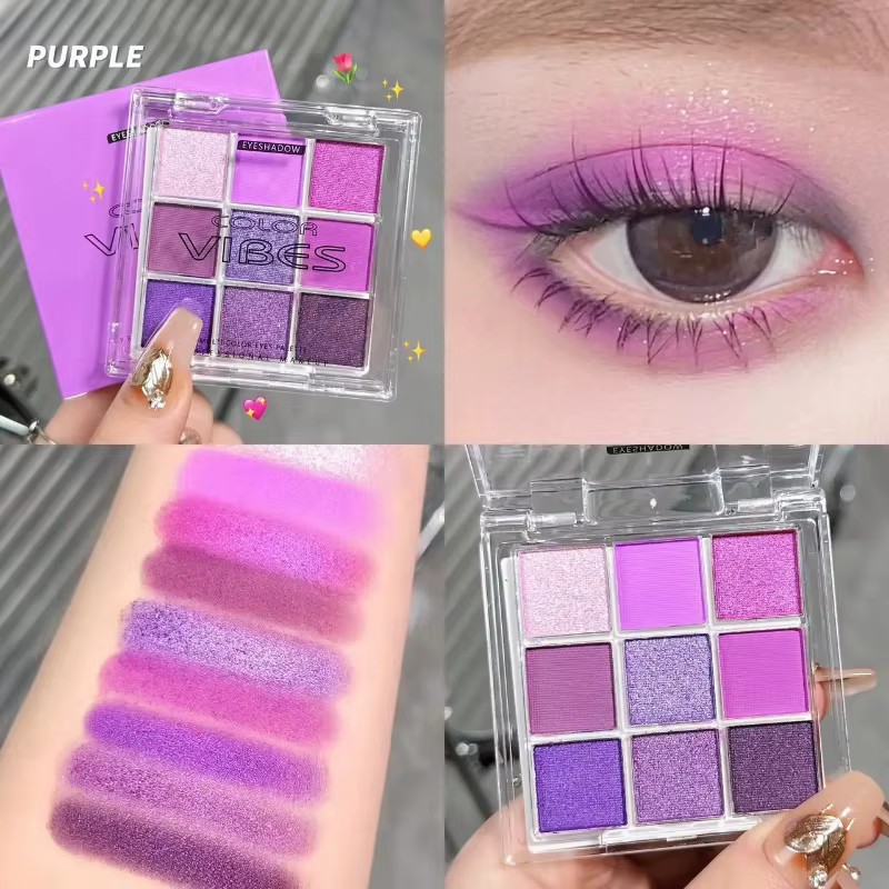 Palette de fards à paupières à paillettes