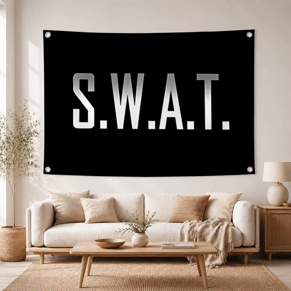 Drapeaux militaires S-SWAT, bannière décorative pour la maison, le jardin et la cour, drapeau mural intérieur et extérieur