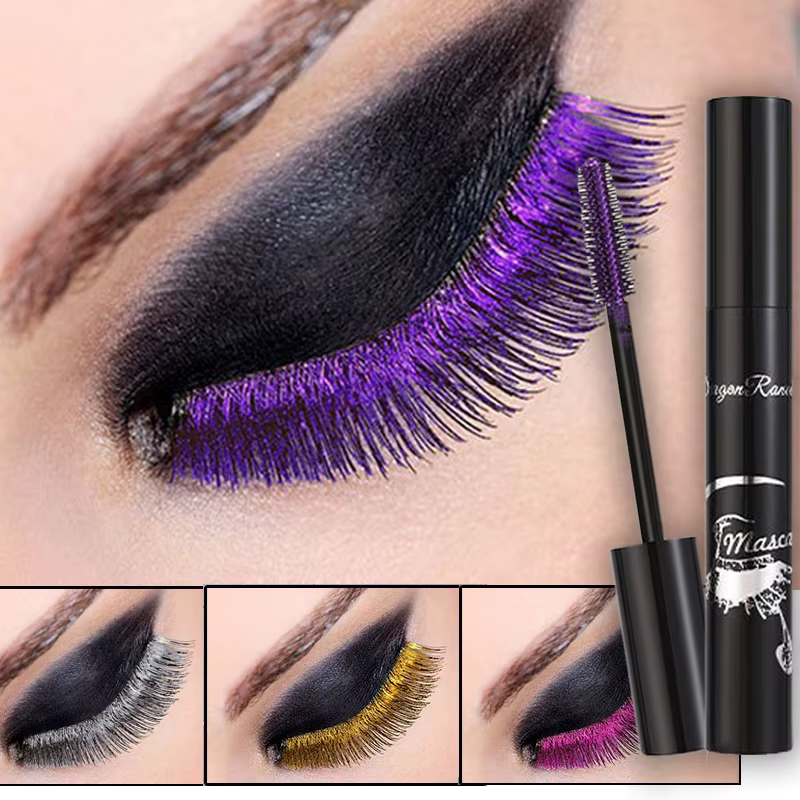 Mascara coloré imperméable à l'eau