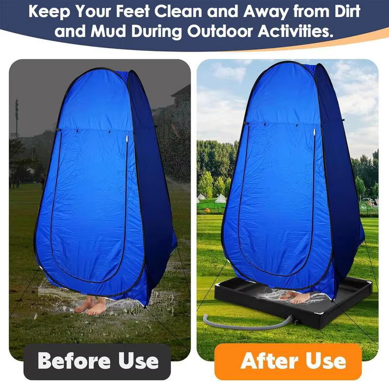 Base de sol de tente de douche de Camping pliante, plateau de douche de tente extérieure, poêle de douche Portable, Base de lavabo de douche RV pour Camping voyage