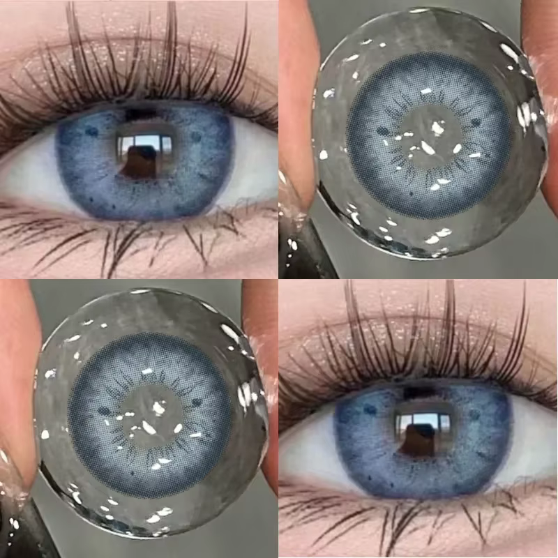 KSSEYE 1 paire de lentilles de Contact de couleur naturelle de mode pour les yeux élèves bruns