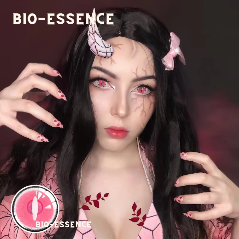 Bio-essence Cosplay lentilles de Contact de couleur pour les yeux accessoires d'anime