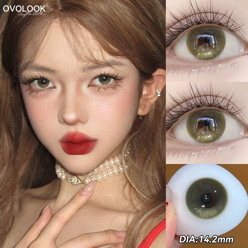 2pcs/paire lentilles de Contact colorées populaires pour les yeux couleur naturelle élèves