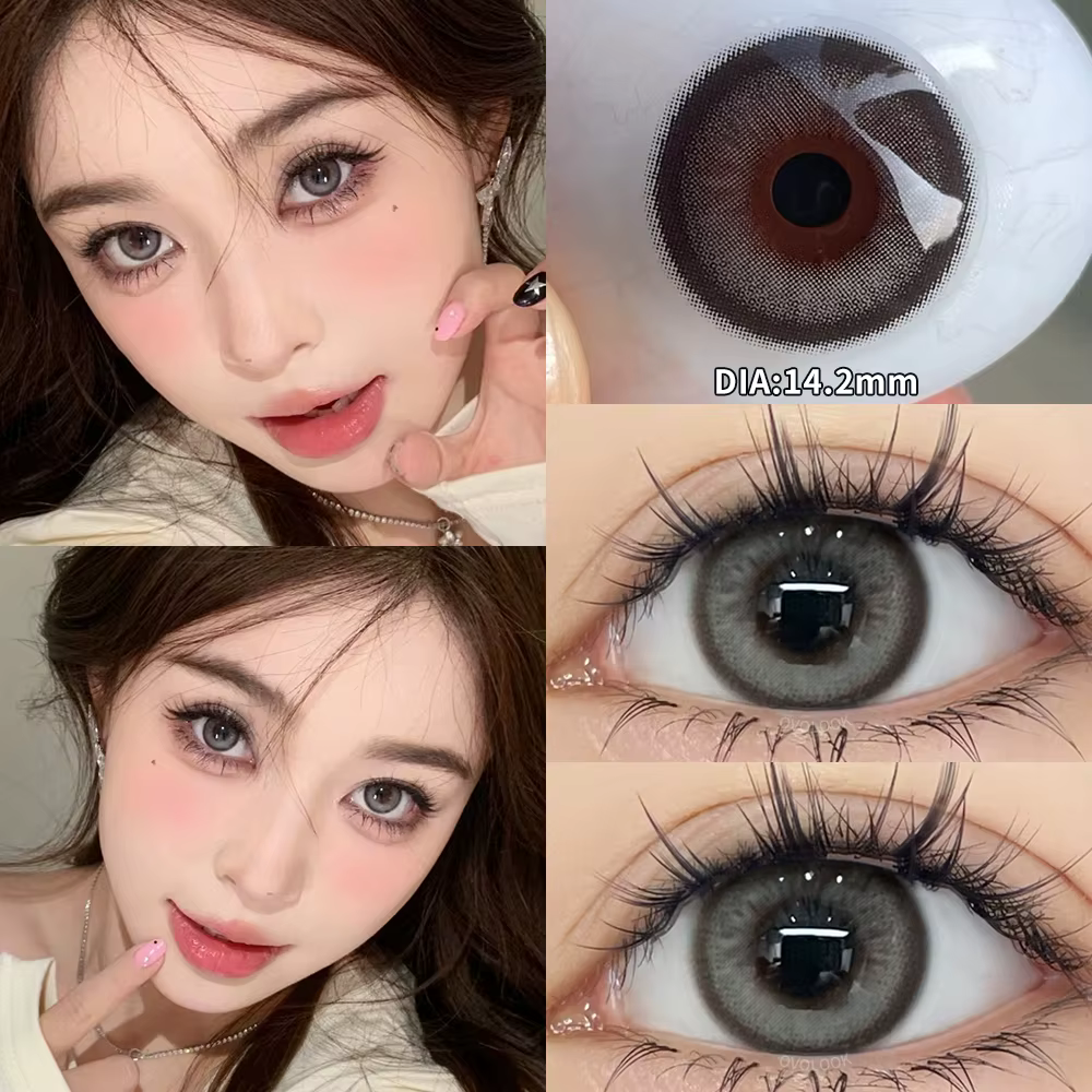 1Pair les délinquants Lentilles de contact colorées pour les yeux Myopie