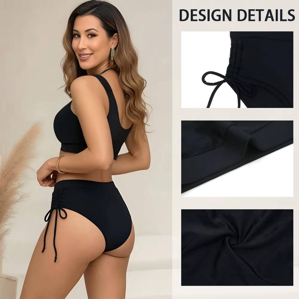 Culotte menstruelle taille haute pour homme, maillot de bain à absorption rapide, bas de bikini imperméable, vêtements de plage absorbants, culotte de règles