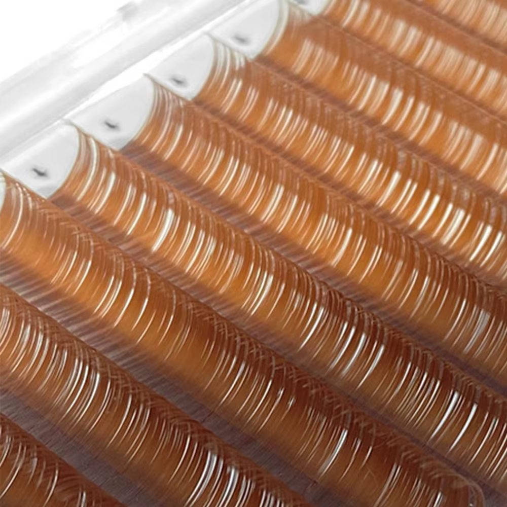 Cils en vison couleur caramel 0.07 C/D Curl