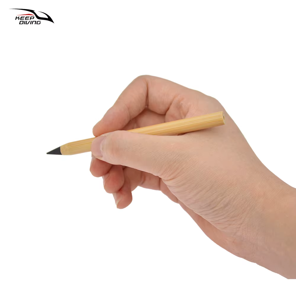 1 pièce Bloc-notes d'écriture sous-marine, Crayon éternel créatif en bois durable sans encre, Crayon d'écriture infini portable