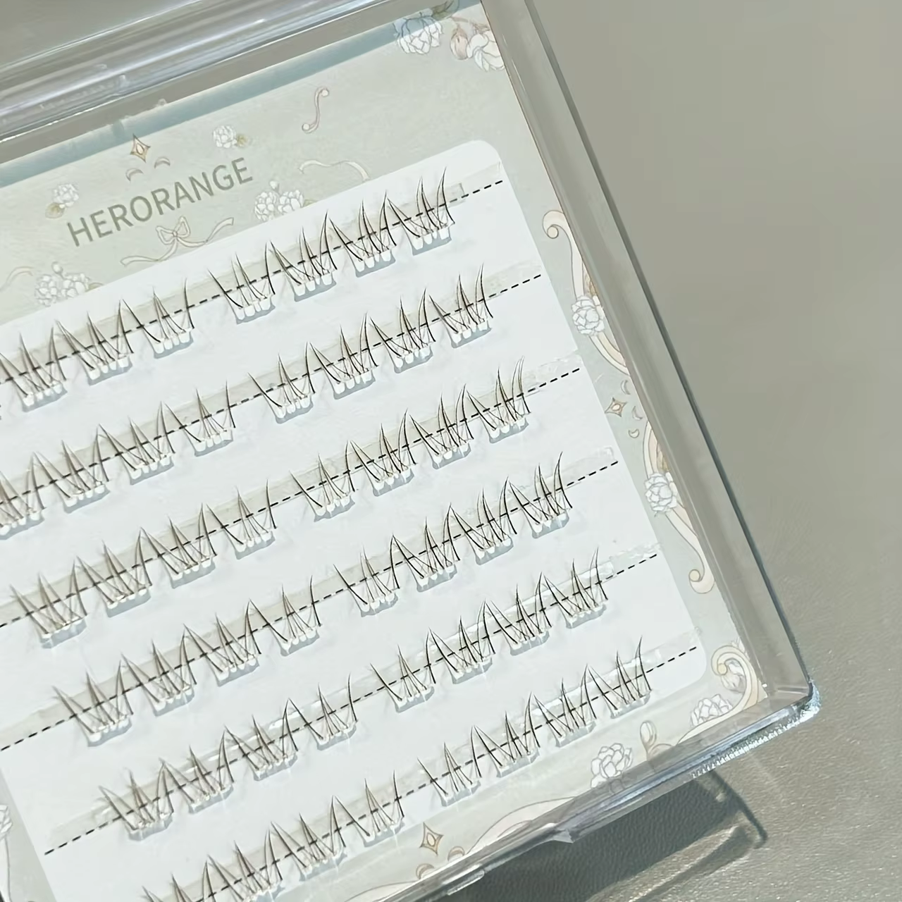 48 bouquets de cils inférieurs segmentés sans colle