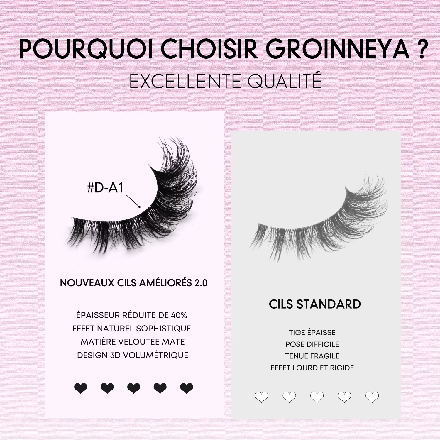 VELTRINAY Faux Cils Naturel 7 Paires