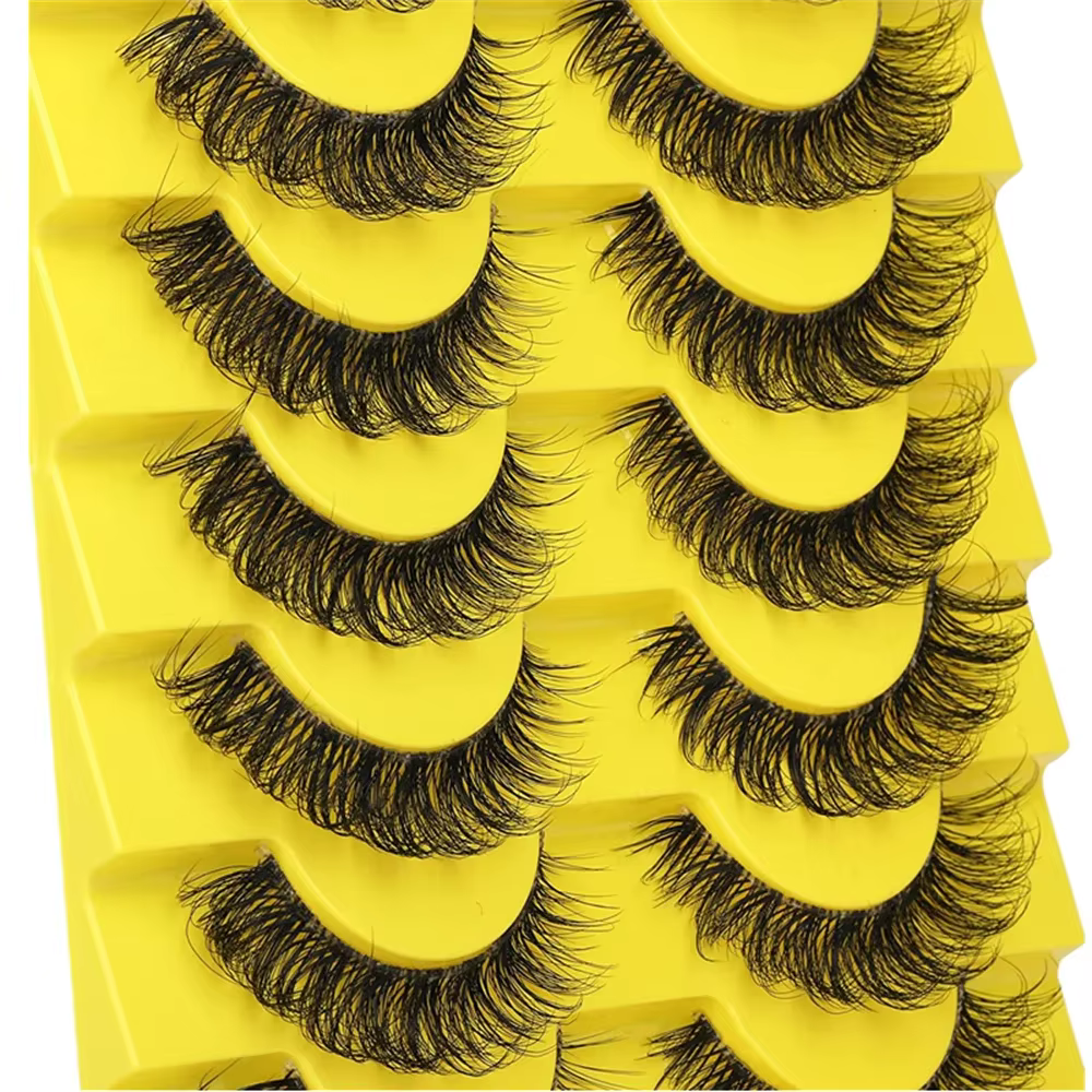 Faux cils en vison, cils moelleux