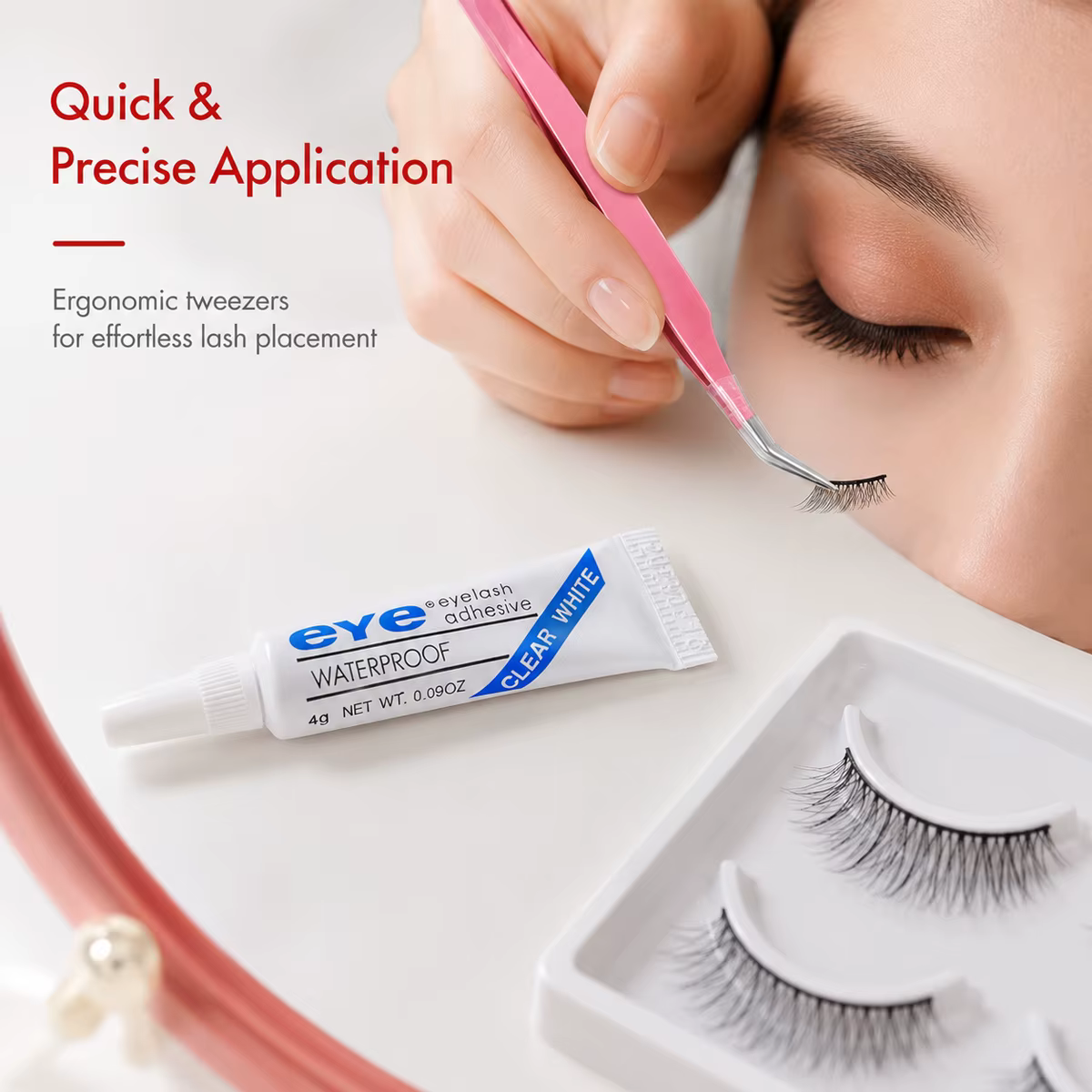 Colle pour faux cils, adhésif imperméable et longue durée