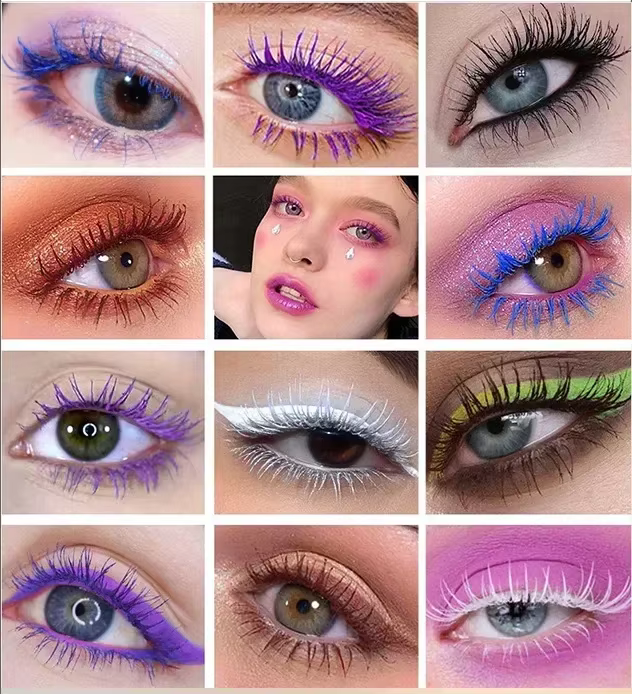 Mascara de couleur 14 boucles épaisses