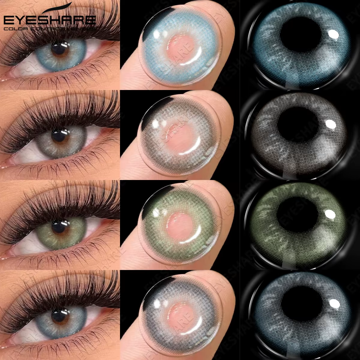 EYESHARE 2 pièces lentilles de Contact de couleur pour les yeux